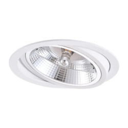 Ruchome oczko podtynkowe Nero białe 1xGU10 Light Prestige