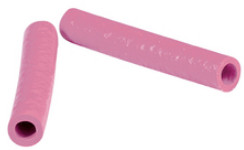 Protection and insulating grommet, inside Ø 2.4 mm, L 20 mm, pink, PCR, -30 to 90 °C, 02010003015