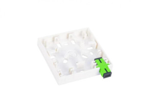 Gniazdo naścienne FTTH 2C (2 x SC simplex) bez adapterów FOPA-2A-01