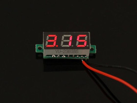 0.28 Inch LED digital DC voltmeter - Red