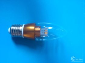 WYPRZEDAŻ! ŻARÓWKA LED E27 4W 410LM CIEPŁY BIAŁY 8LED (ŚWIECZKA PROSTA)