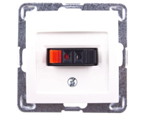 IMPRESJA Gniazdo głośnikowe pojedyncze ecrue GG-1Y/m/27