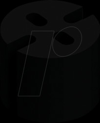 MAH 504 LED spacer for 5 mm LEDs, Ø 5,1 x 4,0 mm, PVC, black