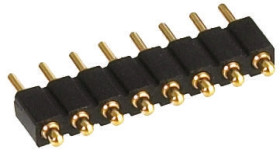 Złącze sprężynowe 4-pinowe raster: 2.54mm -rzędowe Preci-Dip Przewlekany Męski 3.5A 100.0 V , 150.0 V dc