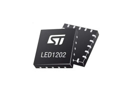 Sterownik LED LED1202QTR, QFN, 20-Pin, 20μA, -0,3 V → 6 V., STMicroelectronics