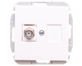 Sentia Gniazdo antenowe TV końcowe białe 1486-10