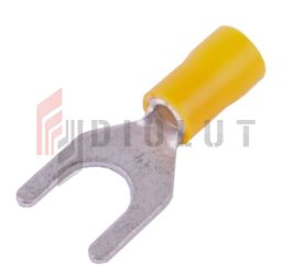 KWY8 Końcówka widełkowa izol. M8 100szt