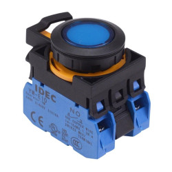CW1L-M1E20Q3S Blue 12V illuminated Momentary Push Button Switch 2NO IP65 IDEC