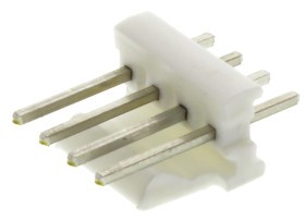 Złącze szpilkowe 4-pinowe raster: 2.54mm -rzędowe TE Connectivity Przewlekany 5.0A 250.0 V.