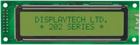 Wyświetlacz monochromatyczny LCD, , Alfanumeryczny, Displaytech