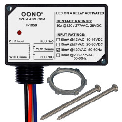 AC 120V SPDT 10Amp Power Relay Module, Plastic Enclosure and Pre-wired