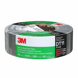 3M 7100158346 Heavy Duty Duct Tape DT11, Silver, 48 mm x 55 m, 0.28 mm