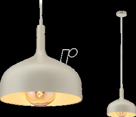 77064 Pendant fitting Embla II, max. 20 W, E27, cream