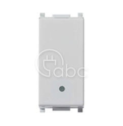 Przycisk dzwonkowy, NO, 10 A, 1M, srebrny, 14008.SL