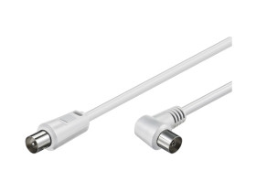 Antennen Winkel Anschlusskabel, Weiß