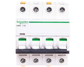 Wyłącznik nadprądowy 4P C 2A 6kA AC iC60N-C2-4 Acti9 A9F04402