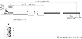 Kabel i złącze Kabel i złącze SICK do Czujniki 200mm Złącze żeńskie, latające przewody