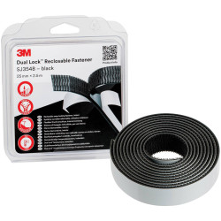 3M SJ3540/IPS Dual Lock Hook &amp; Loop Tape Stick-On 2.5 m x 25 mm Black 1 pc