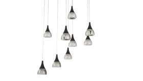 Lampa Wisząca Zwis Adria, Chromowana Tuba Na Gu10 Do Oświetlenia Blatu K-4820...