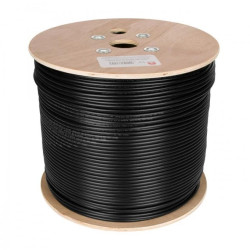 Kabel teleinformatyczny F/UTP kat.6 zewnętrzny żelowany Fca PE czarny NEKU /50m/