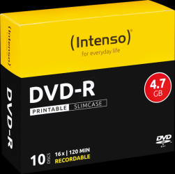 4801652 Intenso DVD-R 4.7 GB, SlimCase, printable