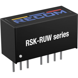 DC converter, 4.5-36 VDC, 2 W, 1 output, 5 VDC, 75 % efficiency, RSK-2405SRUW/H3