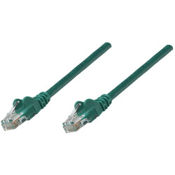 Intellinet 730815 Network Patch Cable, Cat6, 0.25m, Green, CCA, U/UTP, PVC, RJ4