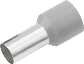 Cimco 187227 Końcówka rurkowa Isol. Aderendh. 4,0mm² x 18mm,grau, z częściową izolacją , 4 mm² x 18 mm, 100 szt.
