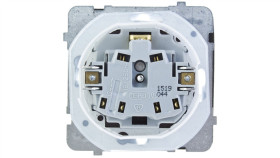 Karo Gniazdo Bryzgoszczelne Z/U Ip44 Z Przesłonami Klapka Przezroczysta...