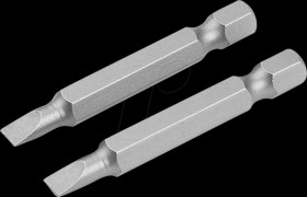 210655 Screwdriver bit set, 2 pieces, SL 0.8 x 5.5 x 50 mm