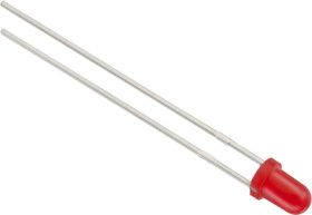 LED, THT, T-1 (3 mm), Ø 3 mm, red, 650 nm, 0.009 to 0.035 cd, 60°, 151031SS06000