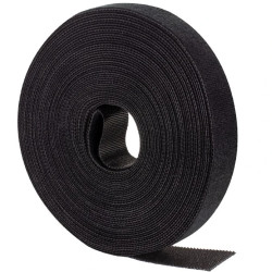 Taśma rzepowa 20mm 10m czarna Back To Back NEKU