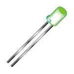Dioda LED zielony 4mm 2,3V HLMP-M500