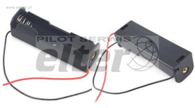 Pojemnik na akumulator 1x 18650 sprężyny kable