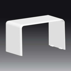 Pokrywa łącząca bezhalogenowa dla kanałów PK 90X55 D HF biała 8402HF_HB