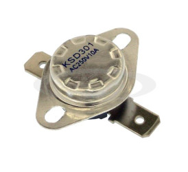 termostat bimet. KSD301-115C 10A 250VAC H- wyprowadzenia poziome