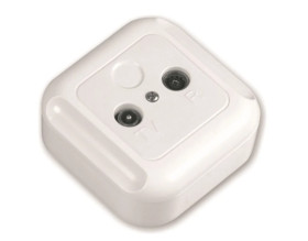 TURKUS Gniazdo antenowe RTV przelotowe n/t 9db białe GAN-T/P