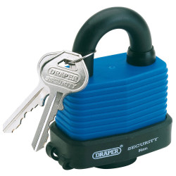 Draper 64178 54mm Weatherproof Laminated Steel Padlock and 2 Keys