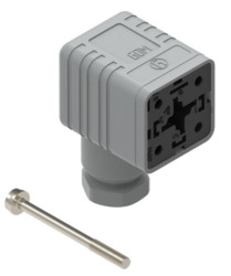 GDM 3009 złącze na przewód, styki 3+PE, dławik PG9 (4.5 do 7mm), szare, 931969106, Hirschmann, GDM3009, EN175301803A, DIN43650A