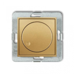 MINI Ściemniacz elektroniczny przyciskowo-obrotowy złoty 29MRO-1