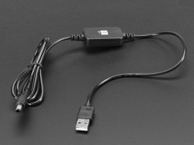 USB to 5.5mm / 2.1mm or 2.5mm DC Booster Cable - 12V Output