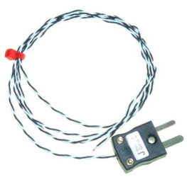 Termopara typ J do +250C 3m kabel 3m, Teflon PFA EN 60584-3:2008, IEC 584-3