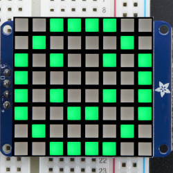 Small 1.2&quot; 8x8 Bright Square LED Matrix + Backpack