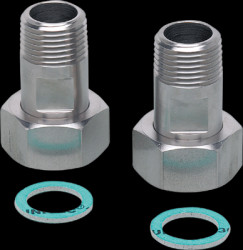 Installation adapter, 16 bar, G 3/4, 1/2&quot; NPT for flow sensors SM7, SU7, E40191