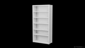 Regał magazynowy metalowy wzmocniony 2000x1000x500 mm