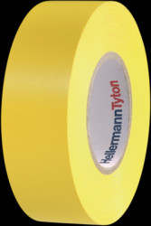 Insulation tape, 25 x 0.15 mm, self-extinguishing, PVC, yellow, 25 m, 710-00135