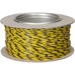 UniStrand UNI6A1602YWBK100 16/0.2 Yellow/Black Def Stan 61-12 T2 Equip Wire 100M