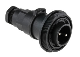 Złącze wielostykowe przemysłowe 2-pinowe Układ szeregowy Wtyczka Bulgin