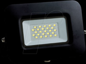 FL5880 LED floodlight, 10 W, slim, black, 6000 K, 850 lm, 150°, IP65