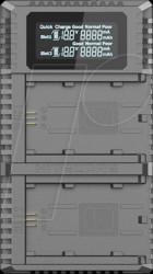 LGUSN4PRO Charger for Sony camera batteries, 2 bays